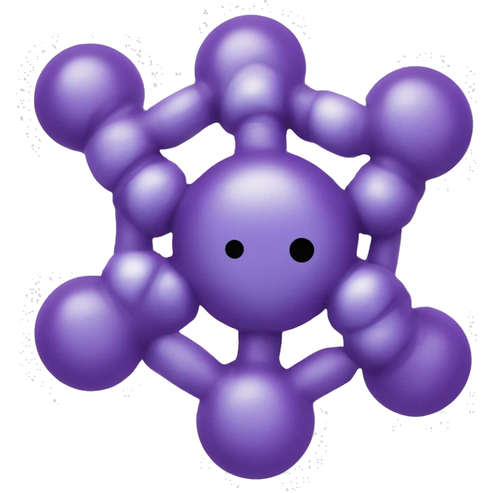 molecule in front of brain emoji