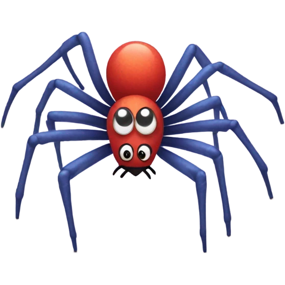 Spider with shoes emoji