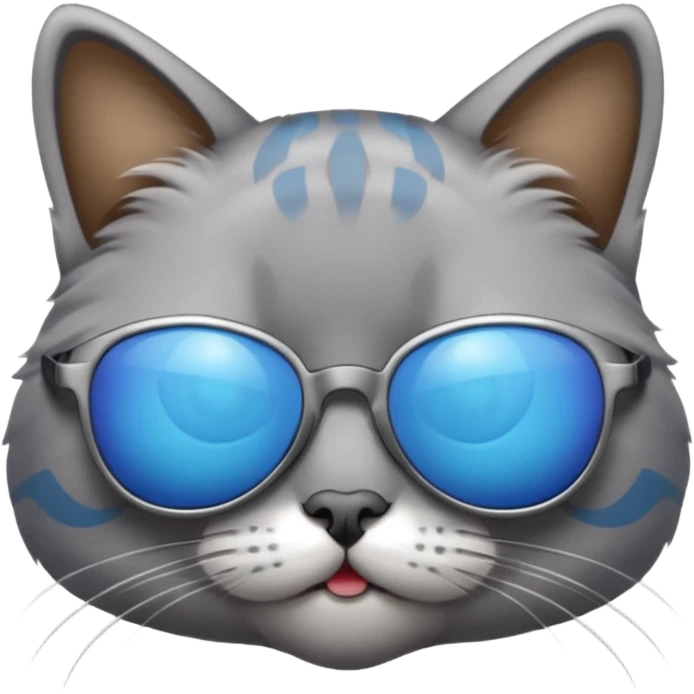 Cat wearing sunglasses emoji