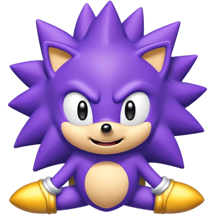 glitter purple sonic emoji