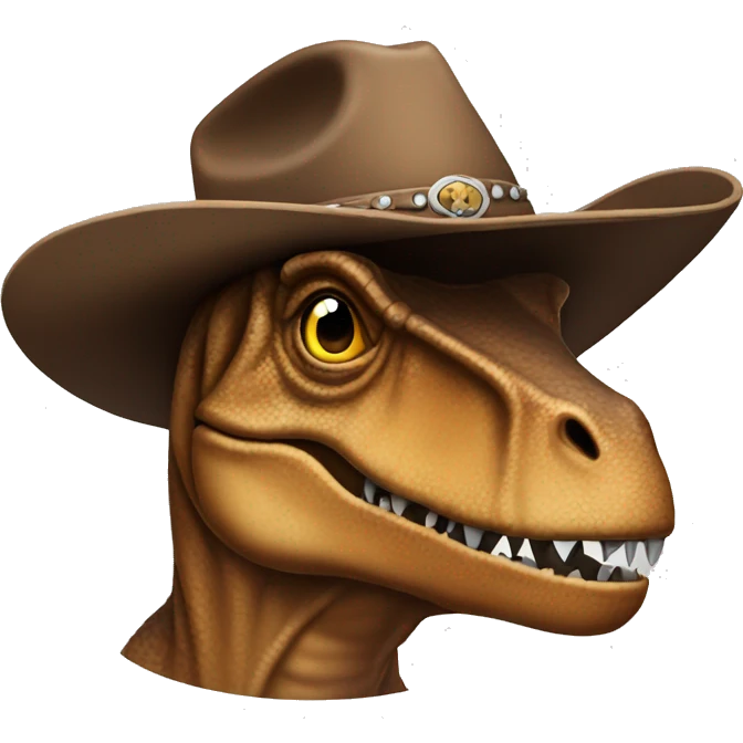 cowboy hat t-Rex emoji