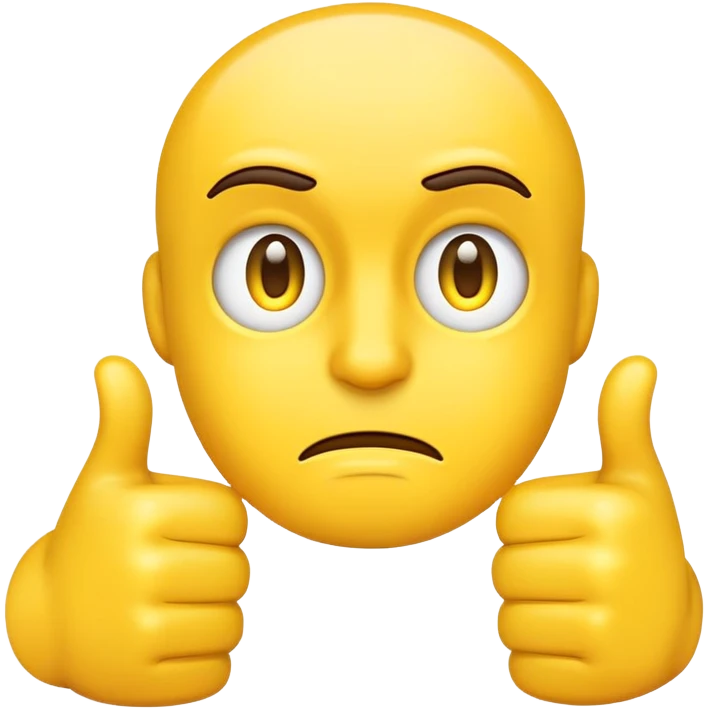 Emoji with two thumbs down emoji