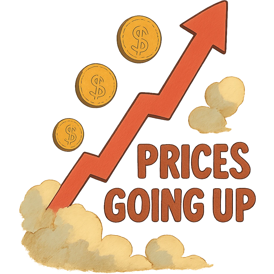 prices going up emoji