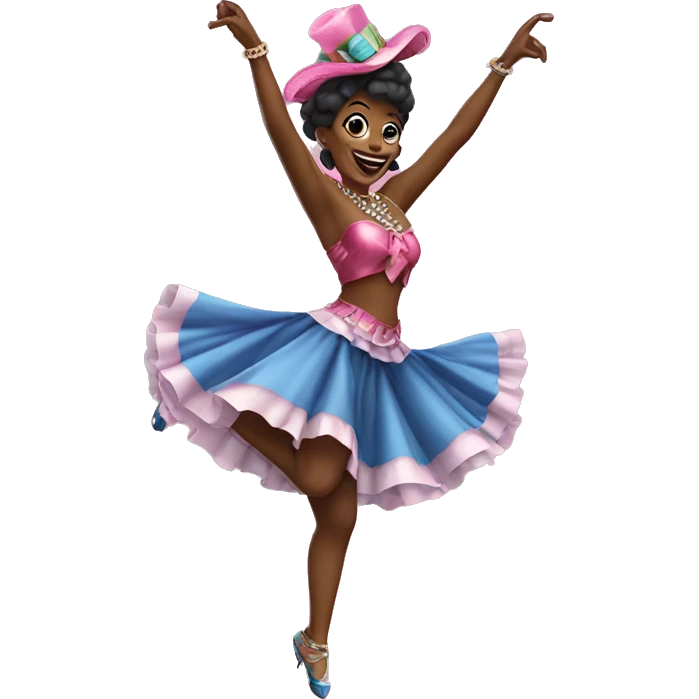 Can-can dancer emoji