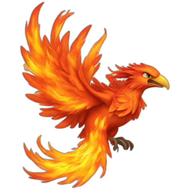 fiery phoenix emoji