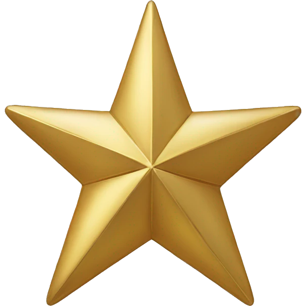 six-pointed gold star emoji