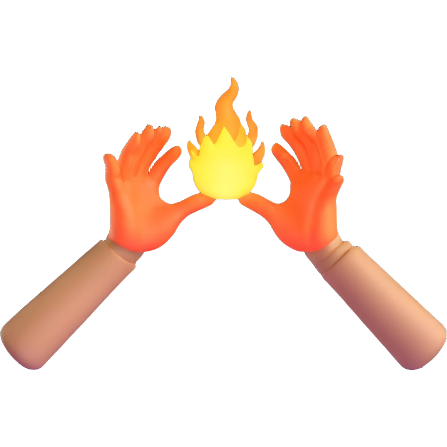 healer with glowing hands emoji