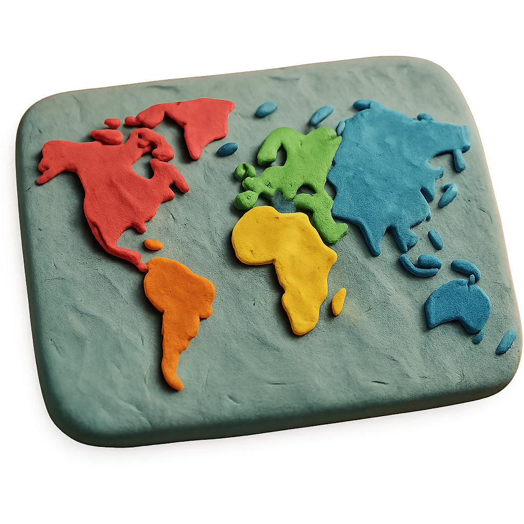 plasticine look map emoji