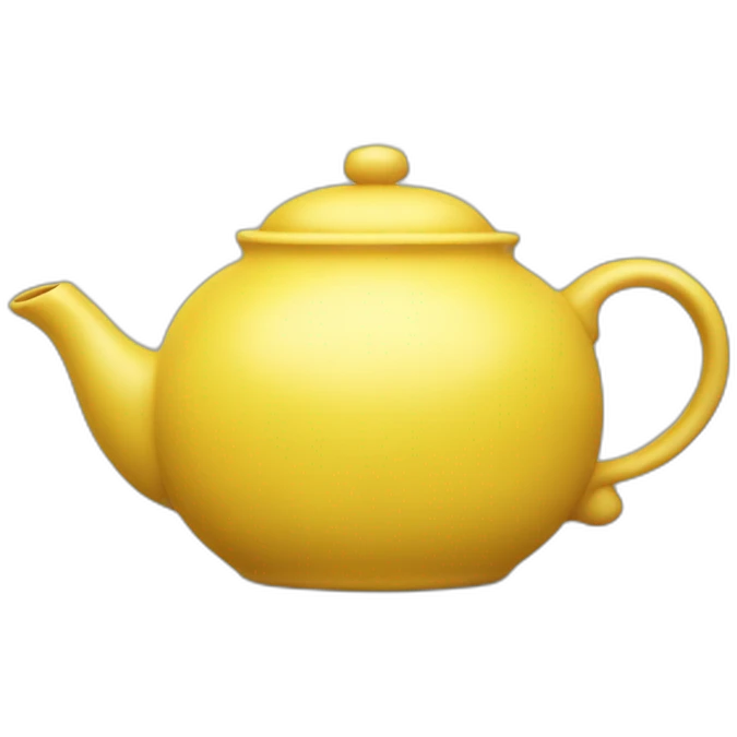 Yellow teapot emoji
