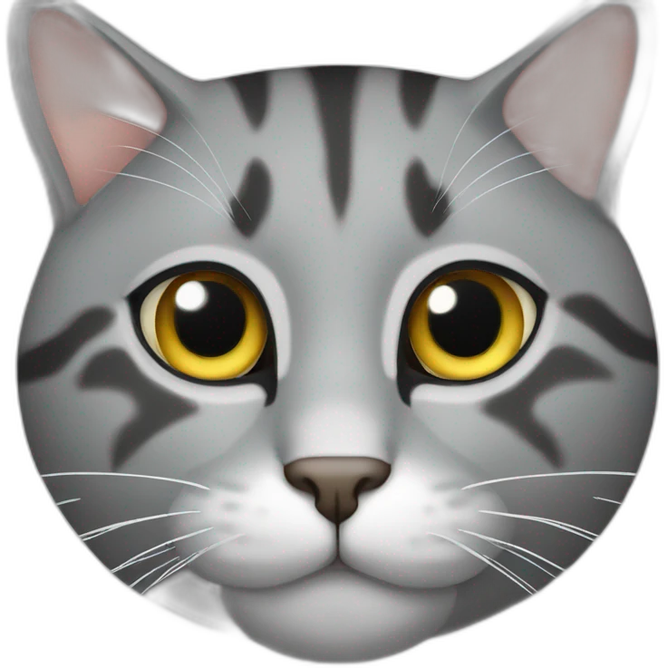 Cat grey emoji