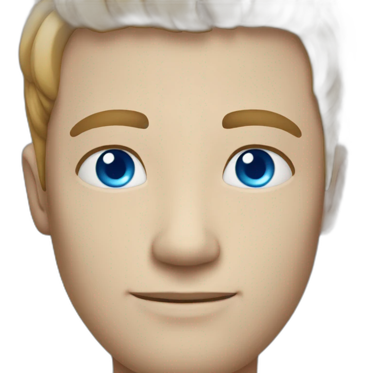 man with blue eyes emoji