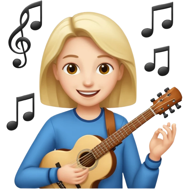 Playing music emoji