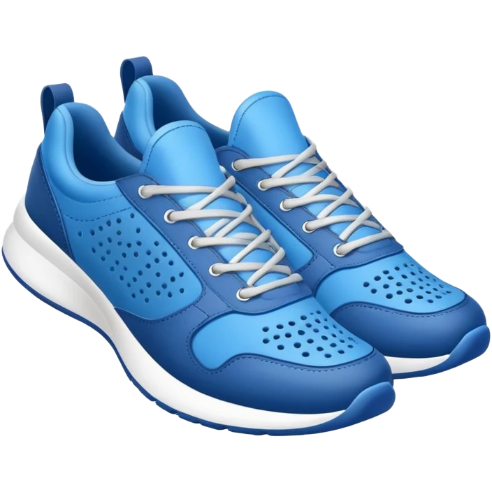 Tiburon con zapatillas azules emoji