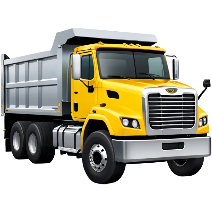 Dump Truck - Freightliner 114SD (Model Year: 2022) (Iconic colour: Yellow with black and silver) emoji
