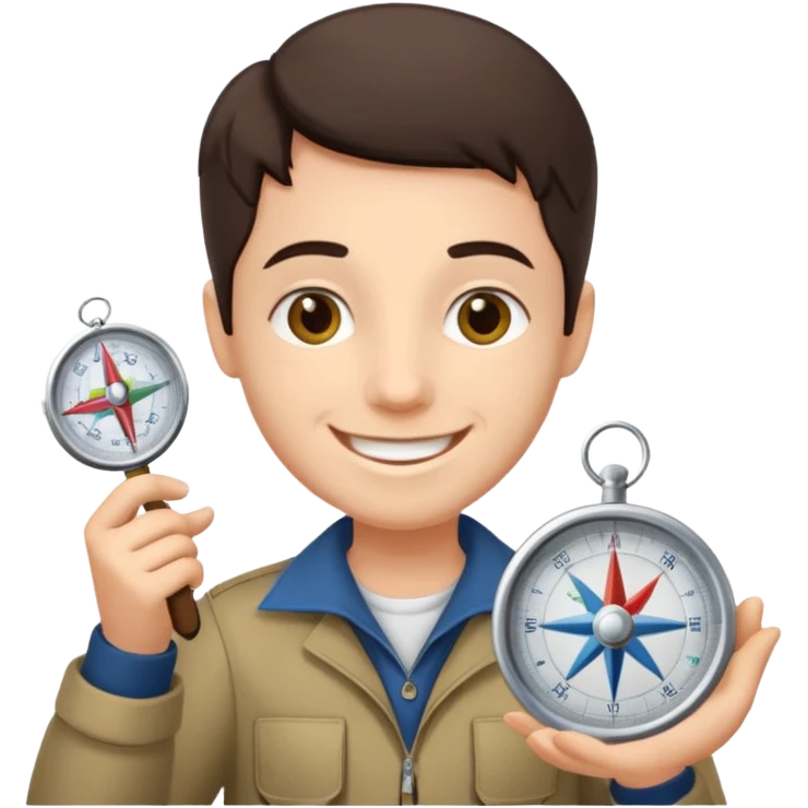 Magalhães with compas emoji
