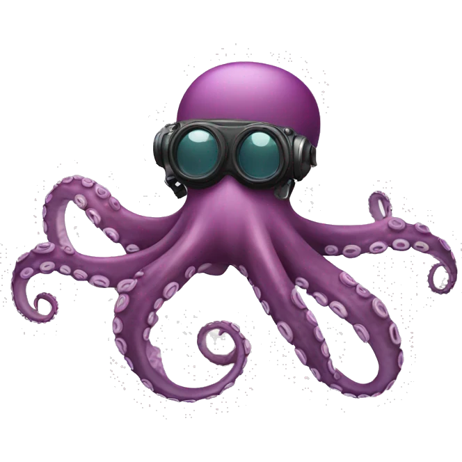 octopus with diving gear emoji