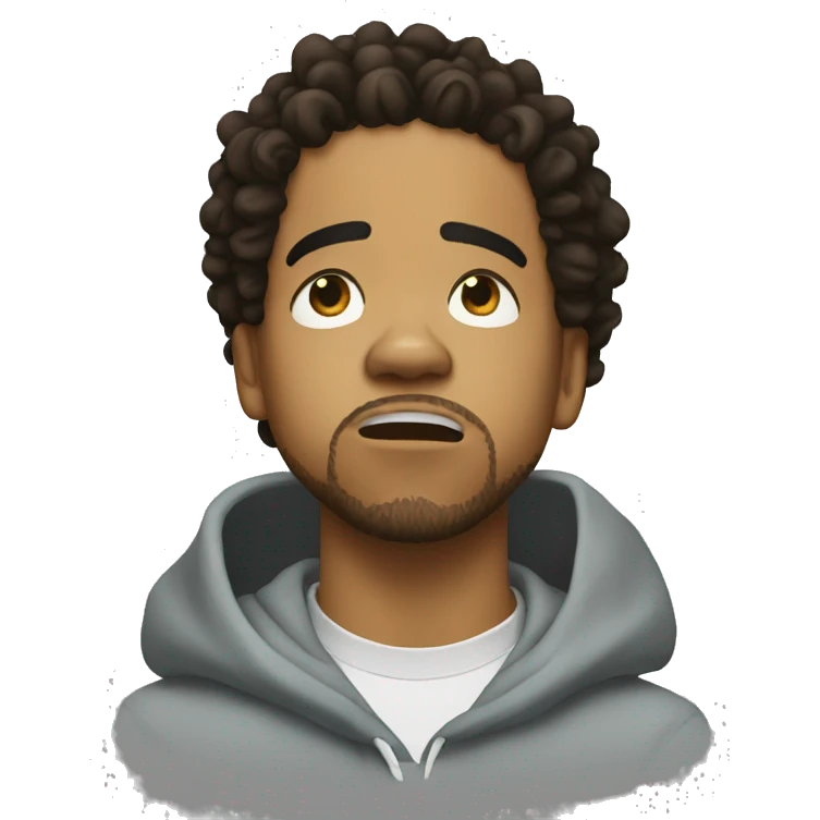 j cole crying tears emoji