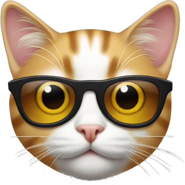 Cat with sunglasses emoji