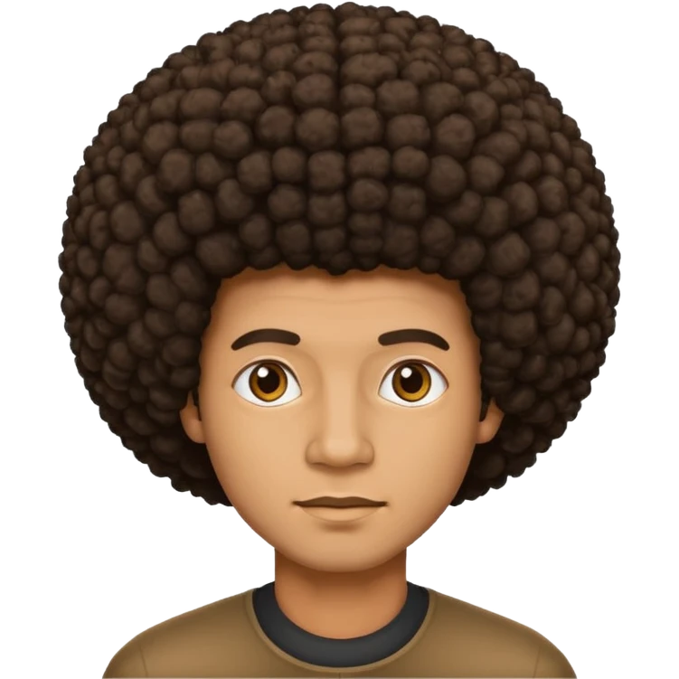 man with afro emoji