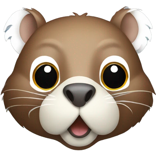 Beaver with white wings emoji