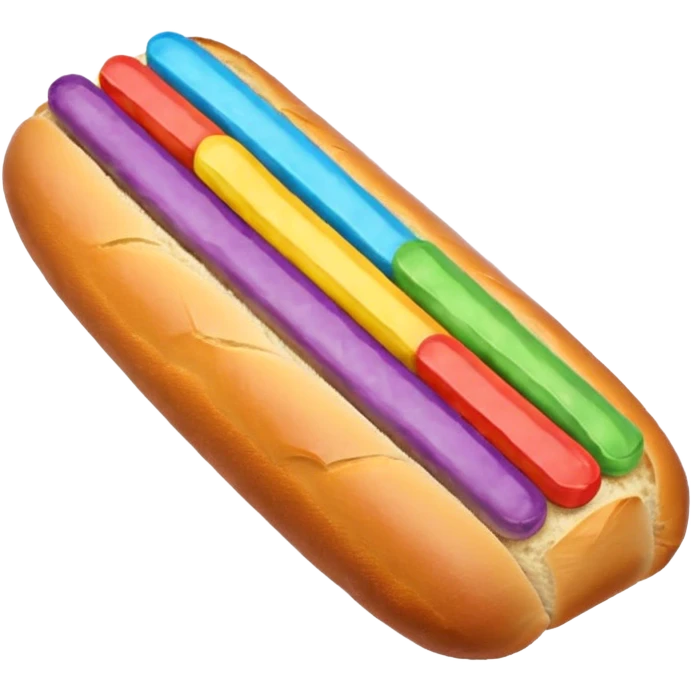 ❤🧡💛💚💙💜💗 rainbow🥖  emoji