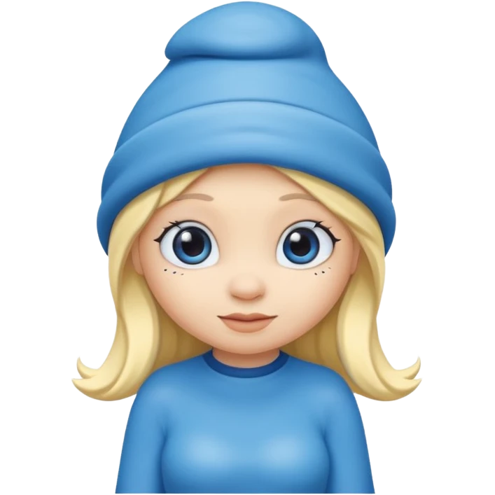 girl smurf  emoji