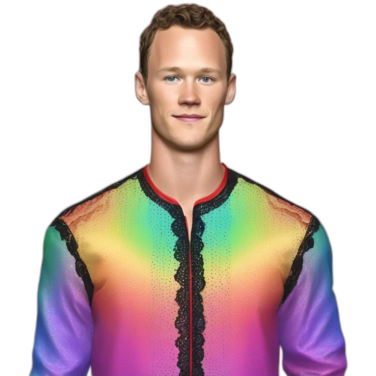 Fancy disco Jonathan Toews wearing rainbow lace shirt emoji