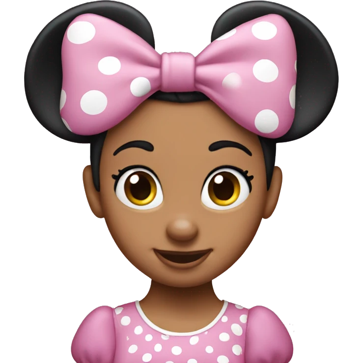 Pink Minnie Mouse emoji