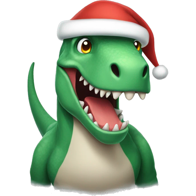 Santa Claus Dinosaur  emoji