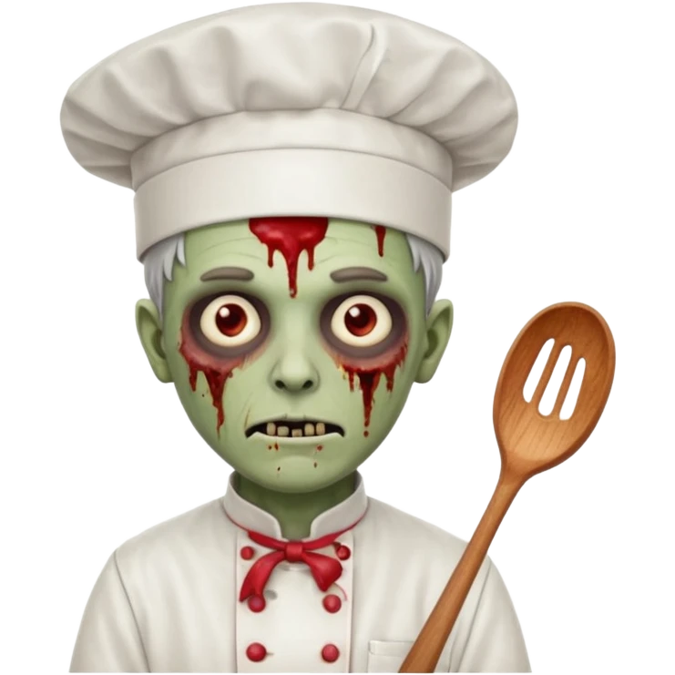  zombi man chef emoji
