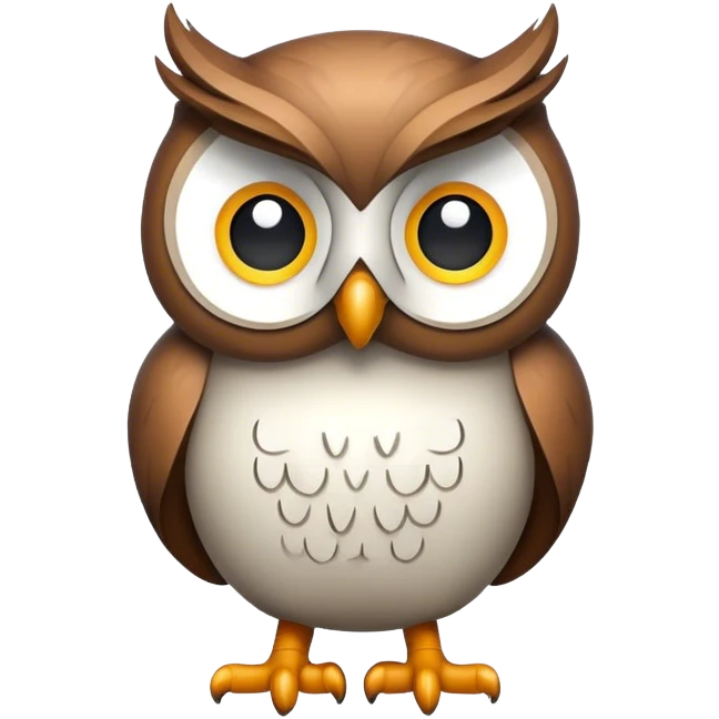 owl ios icon style emoji
