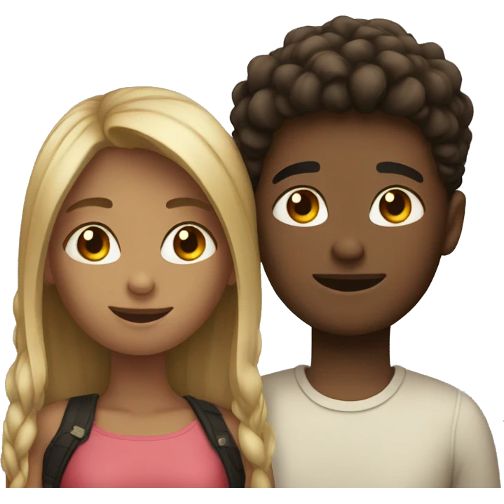 Two teenagers in love  emoji