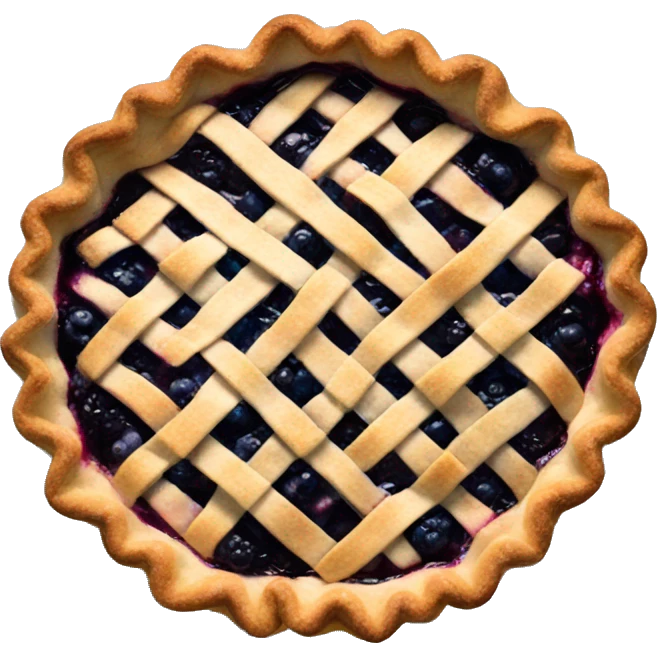 Blueberry pie emoji