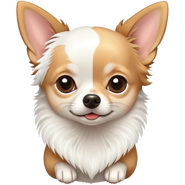 Chihuahua withe color emoji