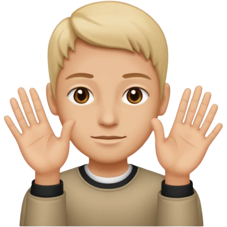 Putting the 🤷 with the six on the right and seven on the left on the two hands emoji