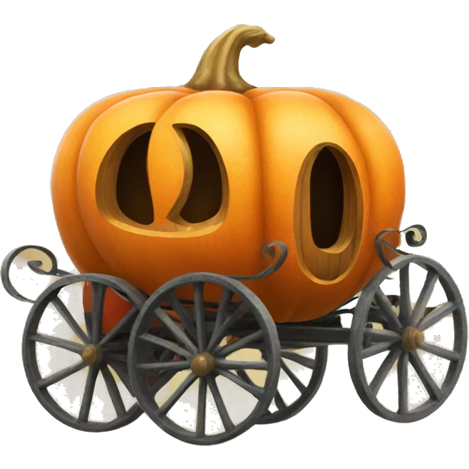 Conderella pumpkin carriage  emoji