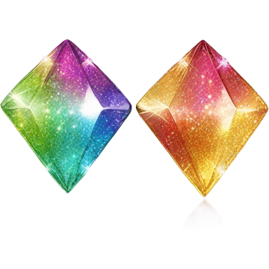 SPARKLY DIAMOND GLITTER earrings emoji