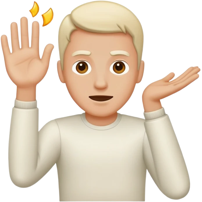 Naked Adolf Hitler throws a zig emoji