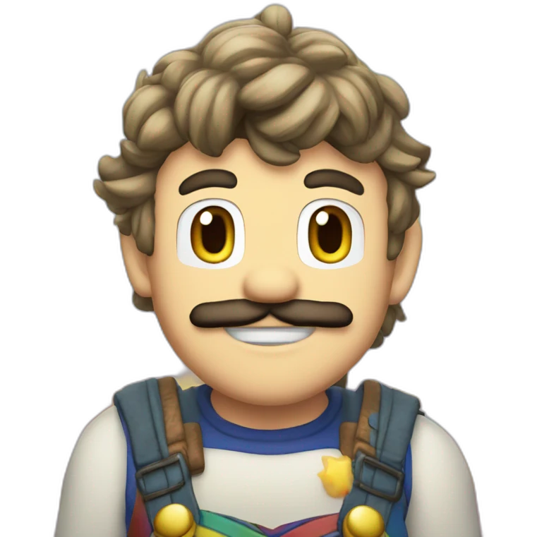 Mario arc en ciel emoji
