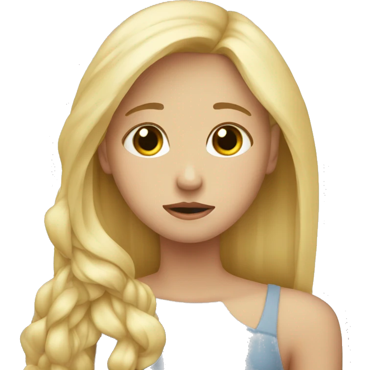 trio-girls-blonde-best-friends, sad, crying emoji