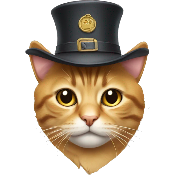 Cat with hat emoji