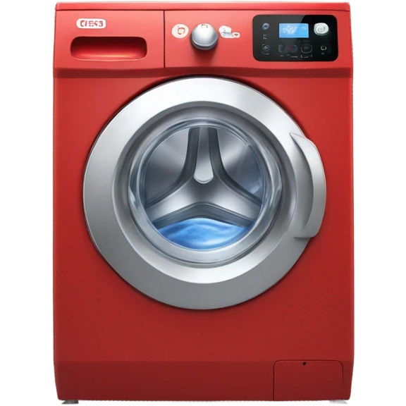 automatic washing machine red emoji