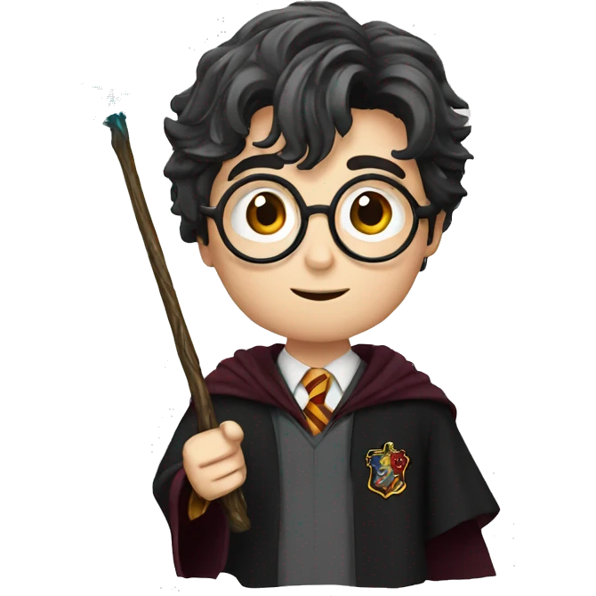 Harry potter with wand emoji