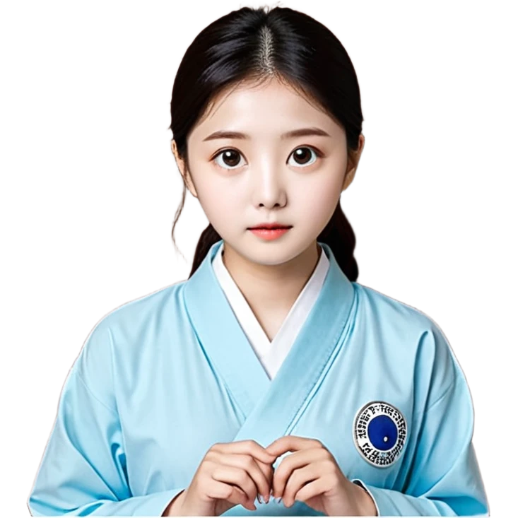 검정머리에 책읽고있는 여자. 해줘. 그리고 그 책으로 얼굴 반은 가린듯한 머리는 약간 파마 앞머리 없고 그리고 너무 무섭게 말고 책 읽는다고 얼굴 반은 가린듯한 책은 흰색에 보라색 노란색 섞여있고. 약간 미소 emoji