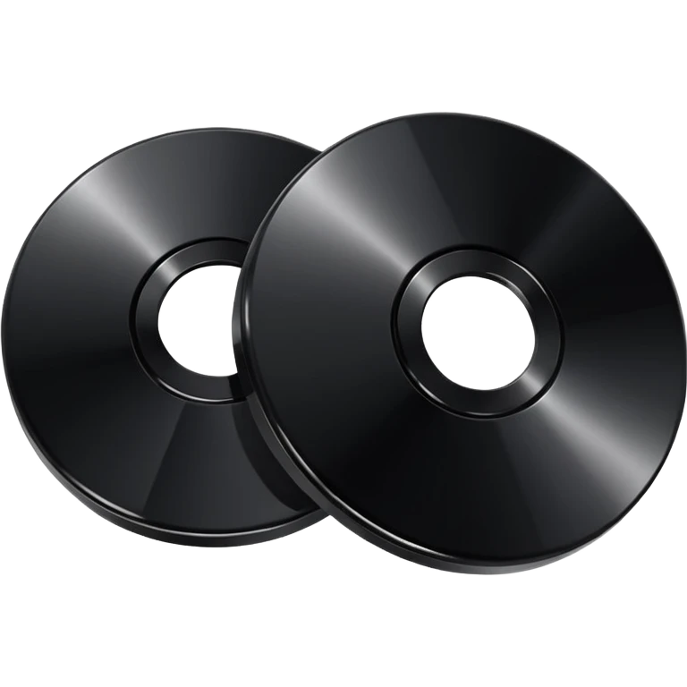 two black computer disk emoji