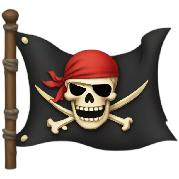 Drapeau de pirate emoji