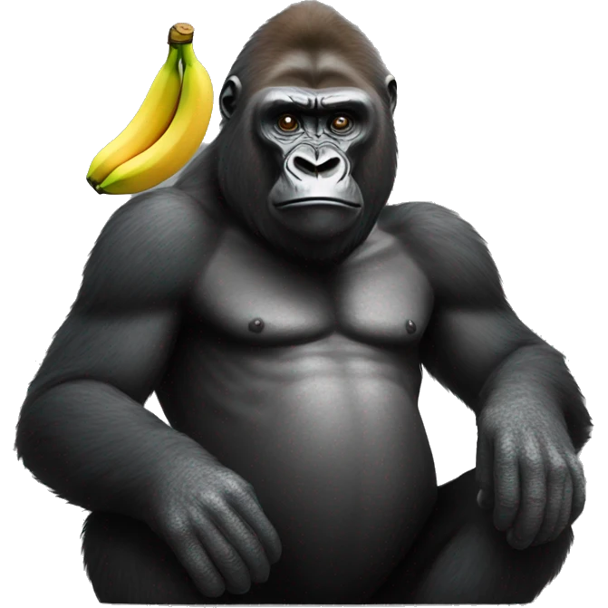 gorilla with a banana  emoji