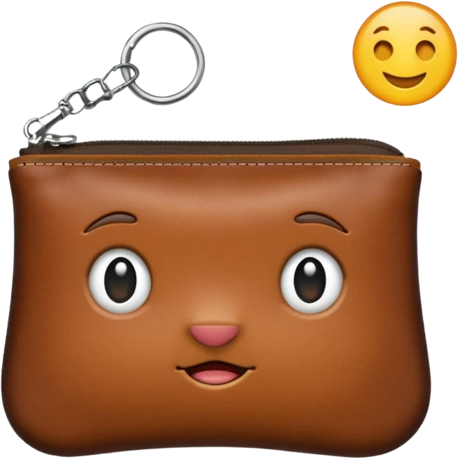 Coin purse – small  zipper emoji