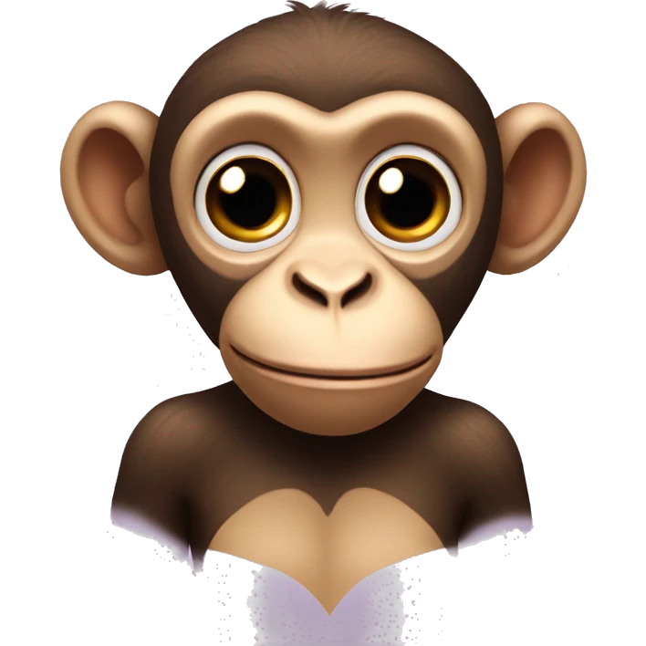 Monkey with heart eyes emoji