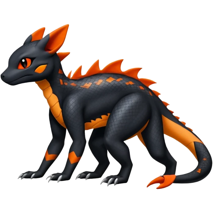 Salandit-Umbreon-Charmeleon-Fakémon-hybrid-creature (full body)  emoji
